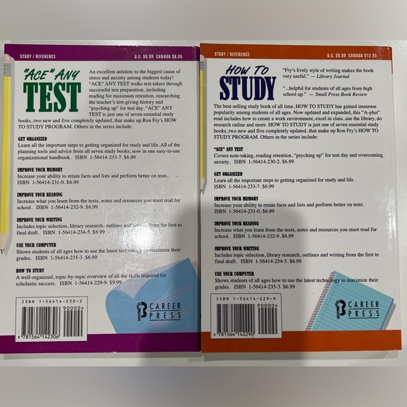 Book Set “‘Ace’ Any Test” and “How To Study” - Picture 2 of 2